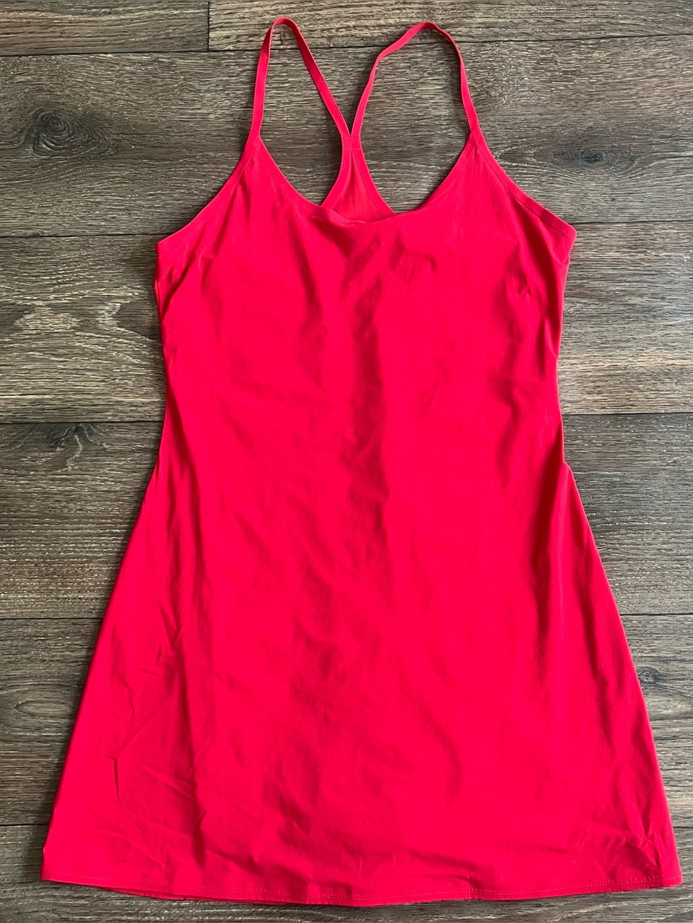Outdoor voices red exercise athletic dress shorts under lined size large